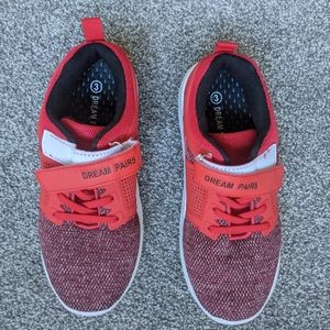 Red sneakers, never worn
